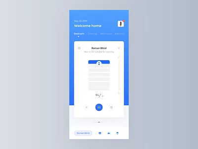 Smart Home Product Interface Animation animation app card gif smart home uds visualization