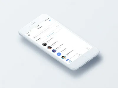 Animation for CRM App animation crm interaction principle prototype scrolling sketch swipe ui ux
