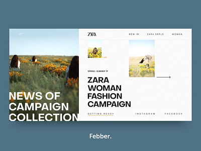 ZARA - WOMAN FASHION CAMPAIGN branding clean design fashion gif homepage minimal models news spring store summer ui ux web white woman zara