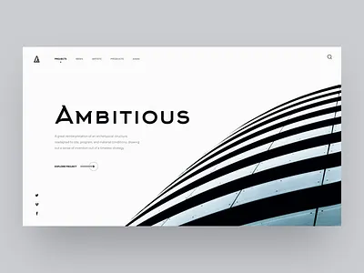 Architectural Platform Home Animation animation architect architecture concept identity interaction landing page minimal minimalism minimalistic motion design network platform shakuro social transition ui ux website