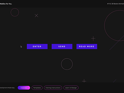Webdev For You - Daily Interaction #116 button animation button design button states buttons design ui ui animation ui ux design web design web development webdev webflow website website builder website concept
