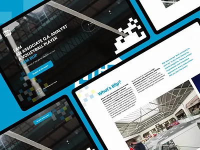 I AM BLIP // Landing Page Desktop animation blip job landing landingpage offering player search video