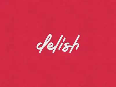 Delish Logo ae animation concept custom delish hand handwritten handwritten font logo typo typogrphy