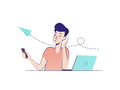 Mudita Illustrations characters clean digital detox distractions illustration illustrator story vectors