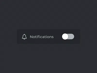 Notifications bell & toggle bell interface motion motion design notifications toggle toggle button toggle switch ui