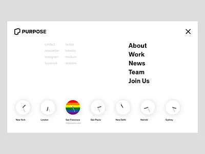 Purpose Navigation Easter Egg - Thematic & City-Specific animation navigation principle
