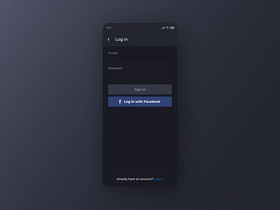 Ryds app - login flow app design bikes blue dark ui flow loader login mobile mobile app motion motion design motorcycle rides ryds superbikes