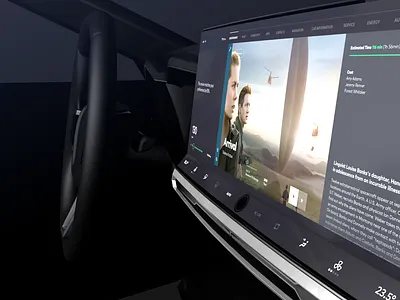 Automotive Entertainment Interface Concept UI/UX Interactive animation application brand car concept demo design app entertainment interaction interface modern motion prototype ui ui design uiux website