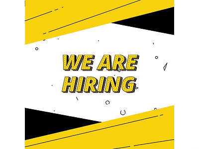 We are hiring after effect animation banner banner ad graphic design illustrator motion design storyboard