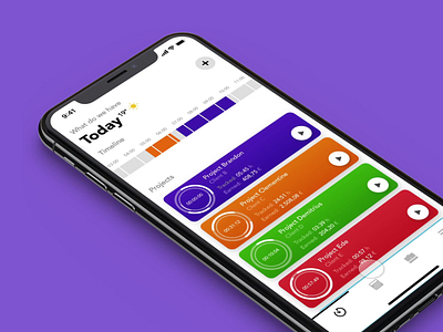 Time Tracker - Edit Screen (Animation/Interaction) animation app apple concept edit interaction ios maps modal protopie prototype timeline timetracker ui ux