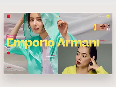 Fashion Pag animation animations book design fashion interface japan minimal news photo slide travel typogaphy typography ui video web