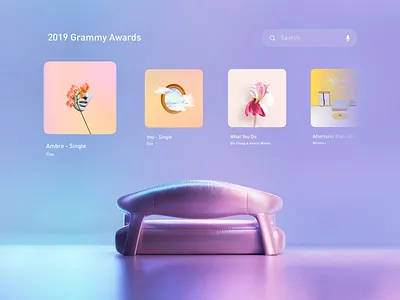 ☕️ animation clean design gradient interactive layout minimal modern music video vr