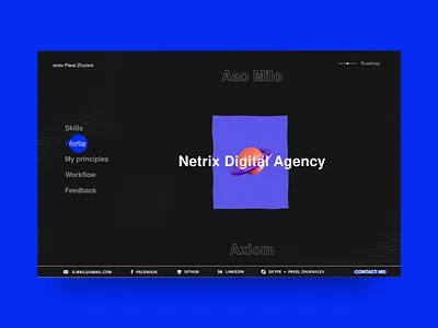 Resume Website animation banner cv design front end github graphics homepage interaction menu presentation processes resume roadmap software develope testimonials ui web developer website workflow