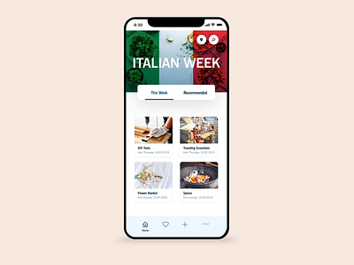 Supermarket App UI