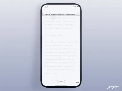 Focused book reading experience. add adhd app book reading books distraction education focus focused guidance interaction ios johnyvino kid old reading reading list study ui ux