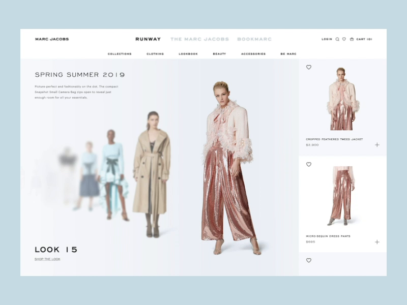Example of Runway Experience - Marc Jacobs