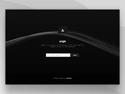 Angle – Empty Landing Page angle animation beta css form js landing landingpage live motion side project web website