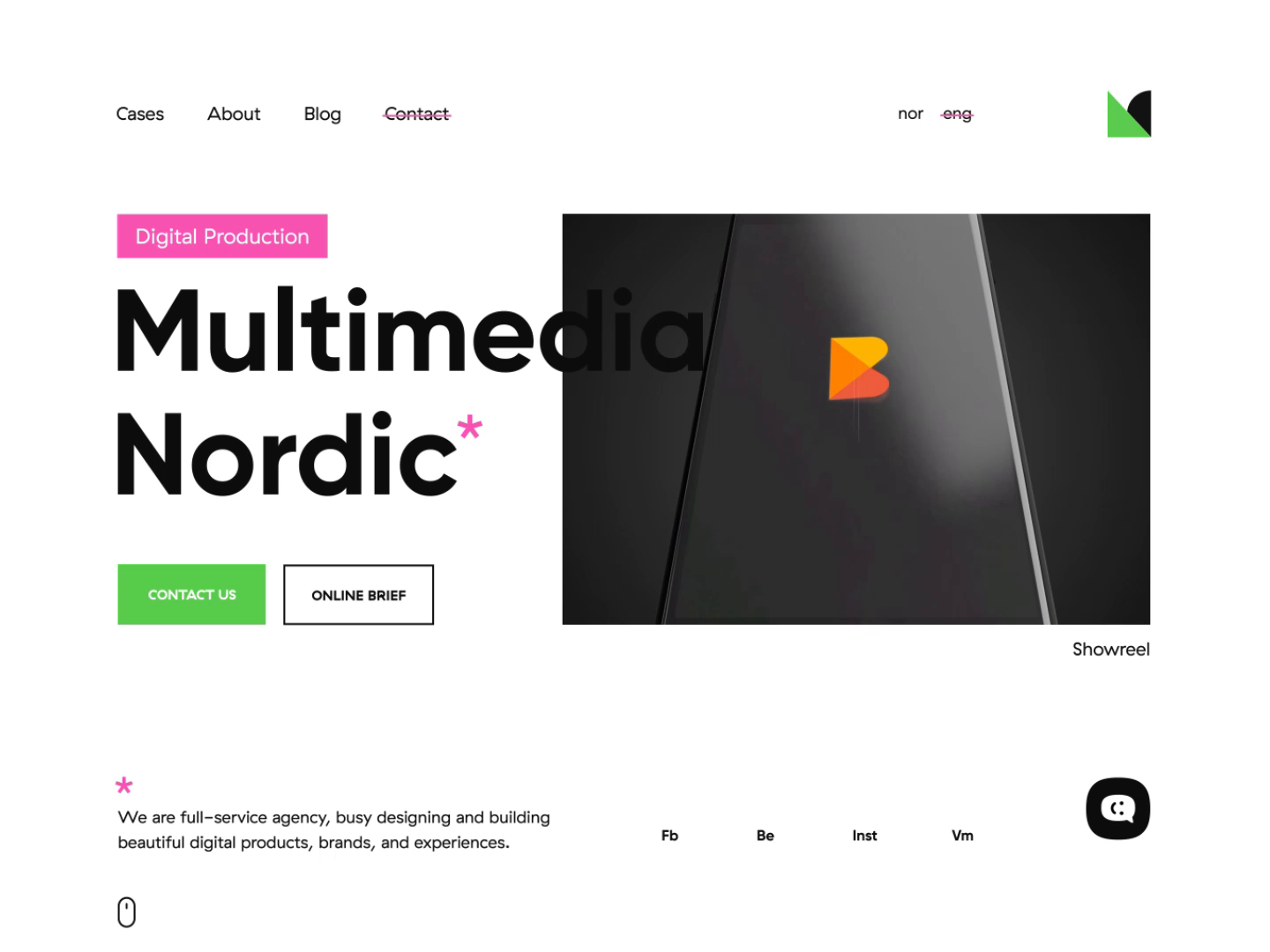 Example of Multimedia Nordic site