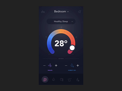 Temperature Animation & Ambient Color Change ambient color change motion design motiongraphics principleapp scroll animation sketchapp temperature animation ui design