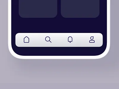 Icon Animation animation bottom navigation flat design gradients iconography icons illustration interaction mobile icons mobile ui navigation bar ui