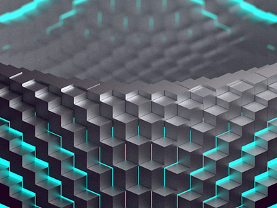 w a v e s 3d blender blender3d blocks cubes data design lighting motion motion design render waves
