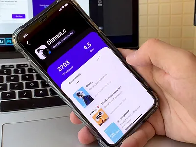 Study animation app blue book card clean date dimest english flame motion reading study ui ux