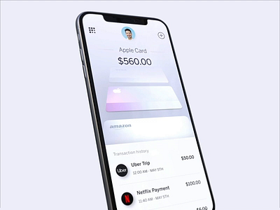 Wallet App - Interaction 3d app concept design interaction os ui visa card visual wallet app