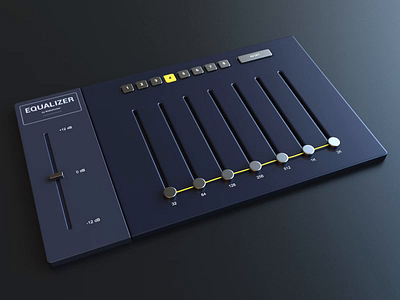 Equalizer Animation 3d animation design equalizer music render ui webshocker