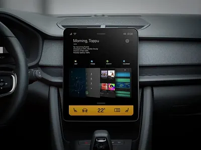 Polestar2 HMI aftereffects android branding futuristic motion ui