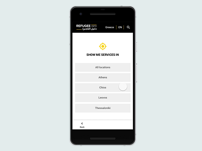Map/list view user flow accessibility mobile ui ui user flow