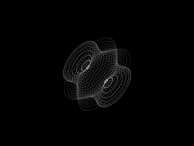 Butterfly 3d art black butterfly c4d design dots effect experiments loop motion