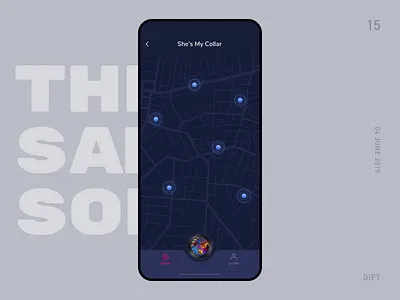 The Same Song Ⅱ cd dark ui music app ux animation