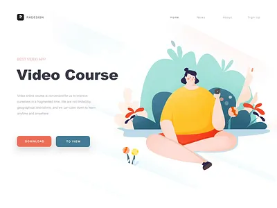 Web illustrations app design green illustrations people tree ui web
