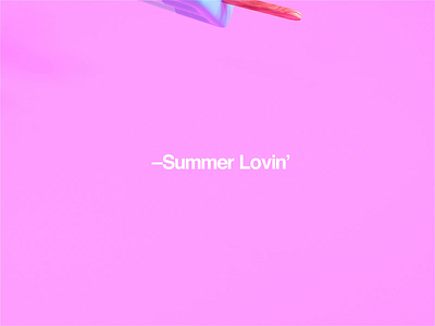 –Summer Lovin' adobe animation art artist cinema4d dreams happy lolly motion octane octane render pink poster posterdesign satisfying shapes summer swiss vector