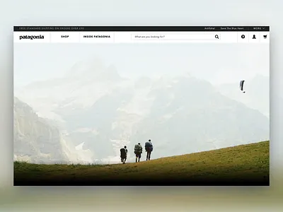 Daily UI 008 404 - Patagonia 404 Design 404 404 page adventure animation brand daily ui dailyui design experience design motion design parallax website parralax patagonia travel ui ux uxui web web design website