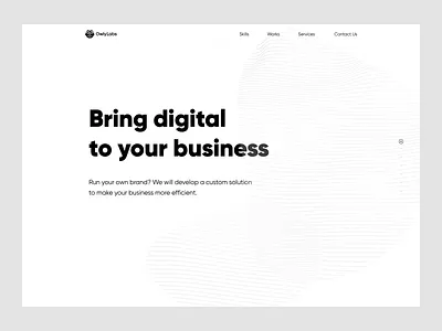 Owly Labs website interaction interactiondesign landing page ui ui design ui motion web web design web site website