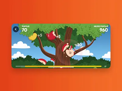 Fruit Harvest Game - Nat Geo Kids after effects animated apple chop design fruit game illustration kids motion design nat geo national geographic ottawa timer tree ui ux