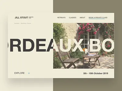 Hoboken Yogi - hero scrolling text digital earth hoboken interactive scrolling text ui ux web website yoga zen