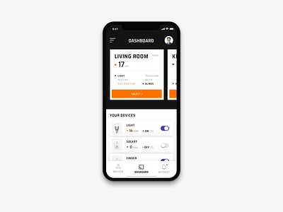 Smartly App - Dashboard animation concept animation app design flat home interface mobile motion ui ux video