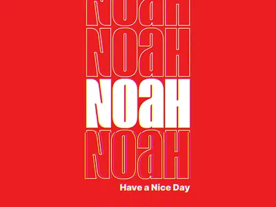 Bad Idea, Part 1 bag business card condensed glitch logo noah photomosh type wordmark