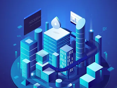 Digital city. 3d animation animation blue cities dashboard design devices explainer animation illustration motion graphics movement software design technology train transport ui urban sketching vector video