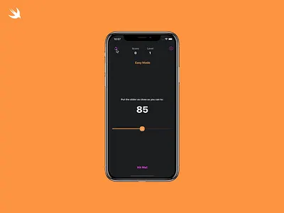 SWIFT | Hit the target developer game mobile product design programming slider swift xcode