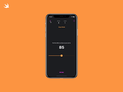 SWIFT | Hit the target developer game mobile product design programming slider swift xcode