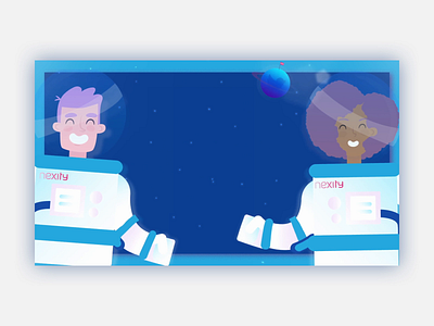 Social Media MOOC - Explainer video animation character character animation explainer video flat design illustration motion design nexity social media space spaceship startup vector