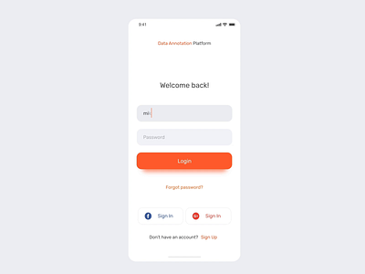 Data Annotation Platform App Animation animation annotation application image ios ios app iphone x machine learning minimal minimal app motion motion design netguru orange product product design prototype