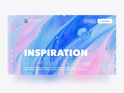 Inspiration Of The Day ae animation bucket collection illustration inspiration landing liquid liquid animation photo web