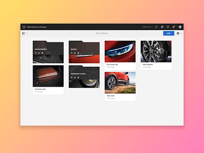 File Sharing Experience adobe aem concept