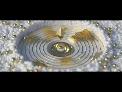 Brand vision aep air animation ball branding branding design future futuristic gold illustration light lighting motion motiongraphics simple simple logo texture vision visual white