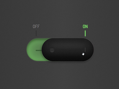 Draggable Skeuomorph Switch animation interface interface animation skeuomorph switch ui ui animation