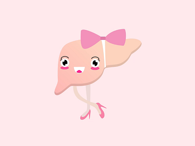 Miss Liver after effects character animation human body lottie organ animation